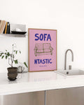 Typografie Poster modern Sofa – Sofa Fantastic