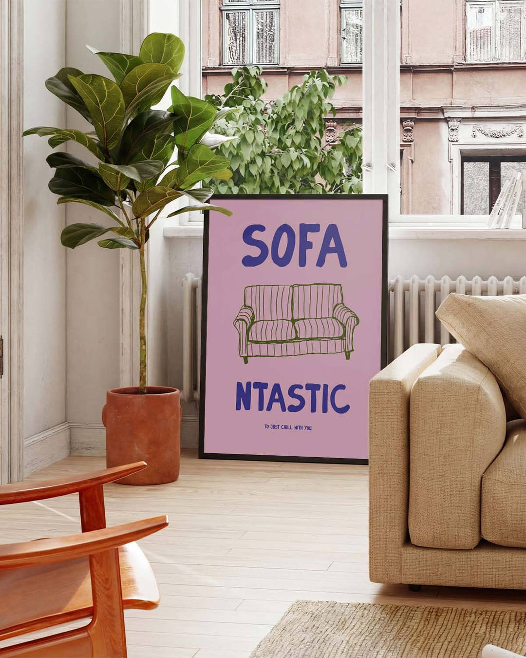 Typografie Poster modern Sofa – Sofa Fantastic