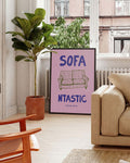 Typografie Poster modern Sofa – Sofa Fantastic