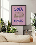 Typografie Poster modern Sofa – Sofa Fantastic