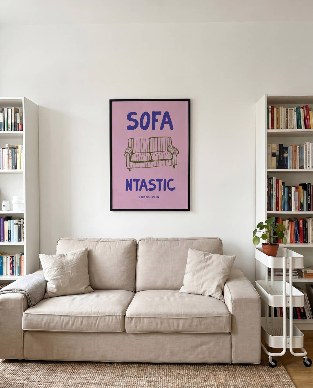 Typografie Poster modern Sofa – Sofa Fantastic