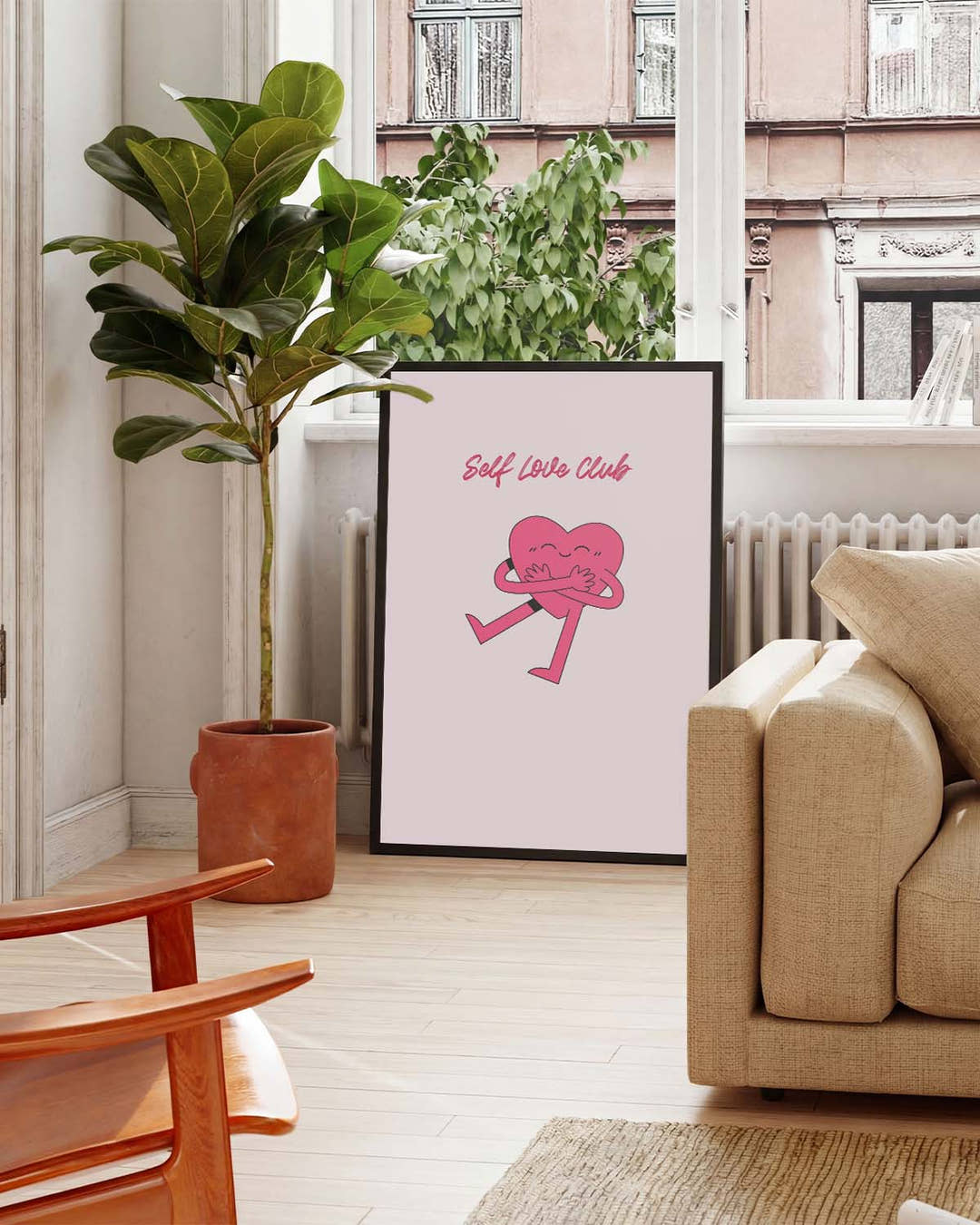 Herz Poster modern minimalistisch – Soft Affection