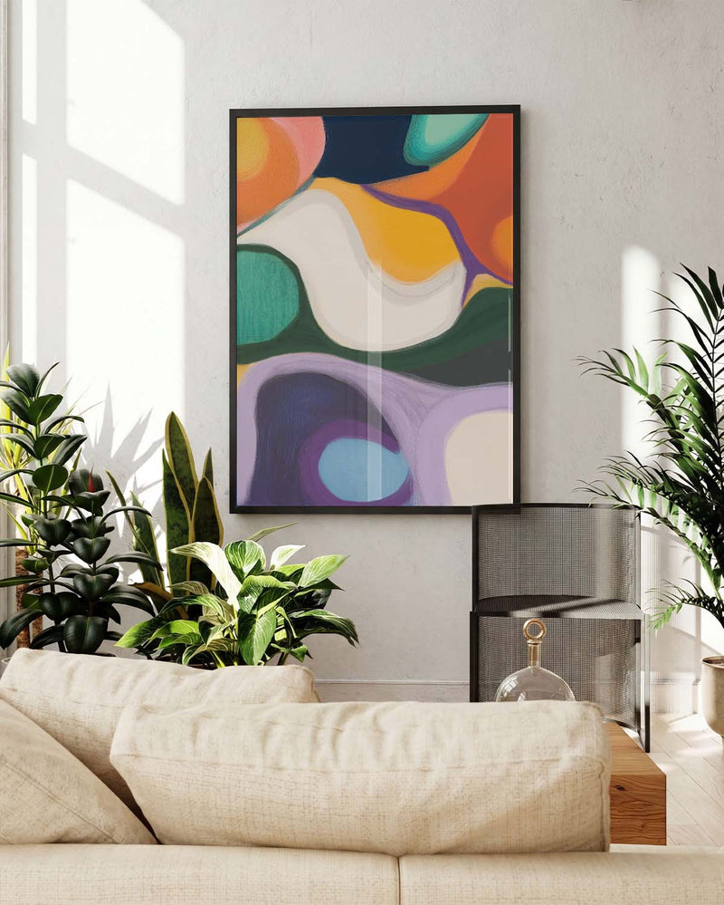 Abstraktes Farb Poster modern – Soft Composition