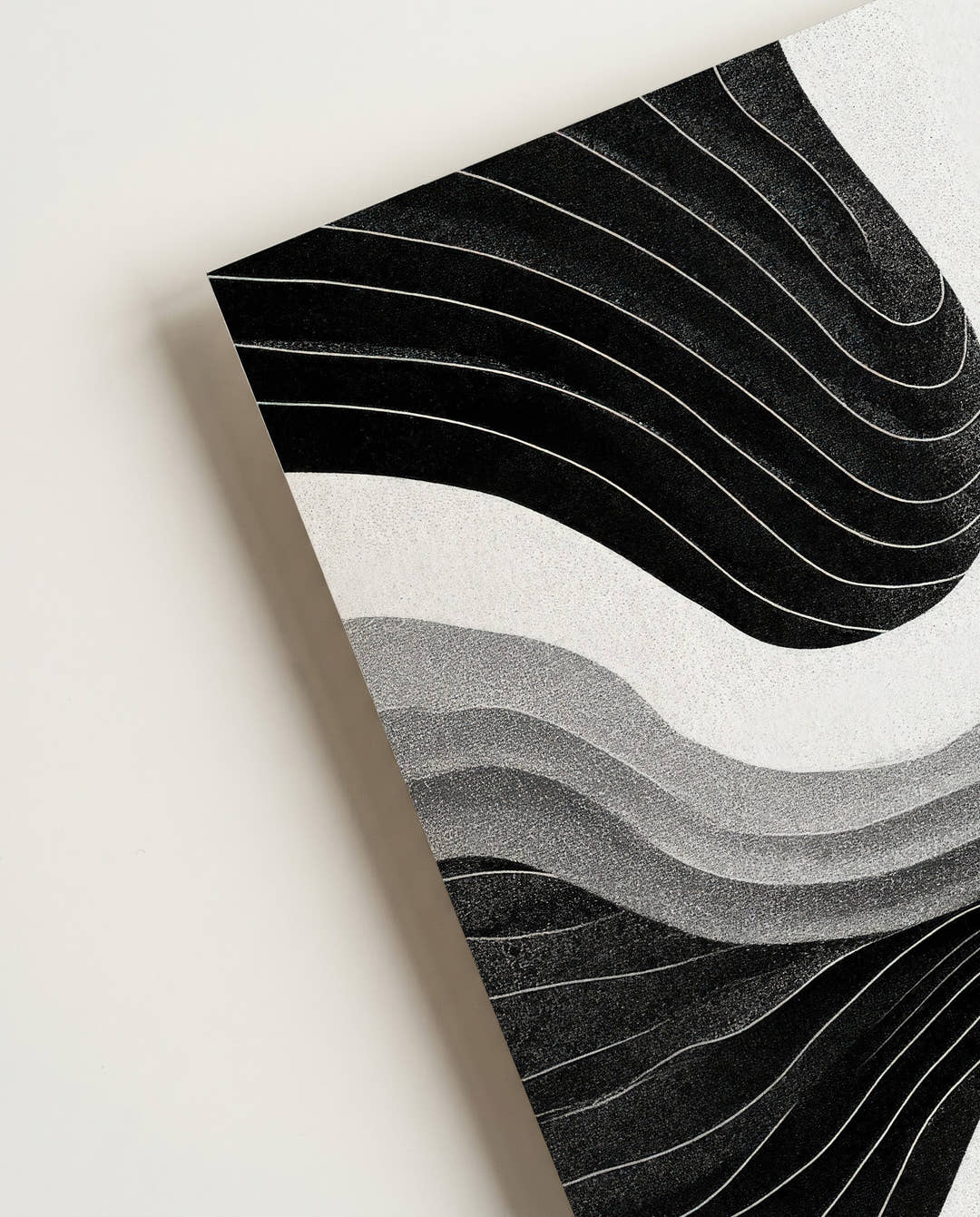 Abstraktes Wellen Poster modern – Soft Deviation