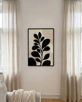 Organisches Blatt Poster modern – Soft Distortion