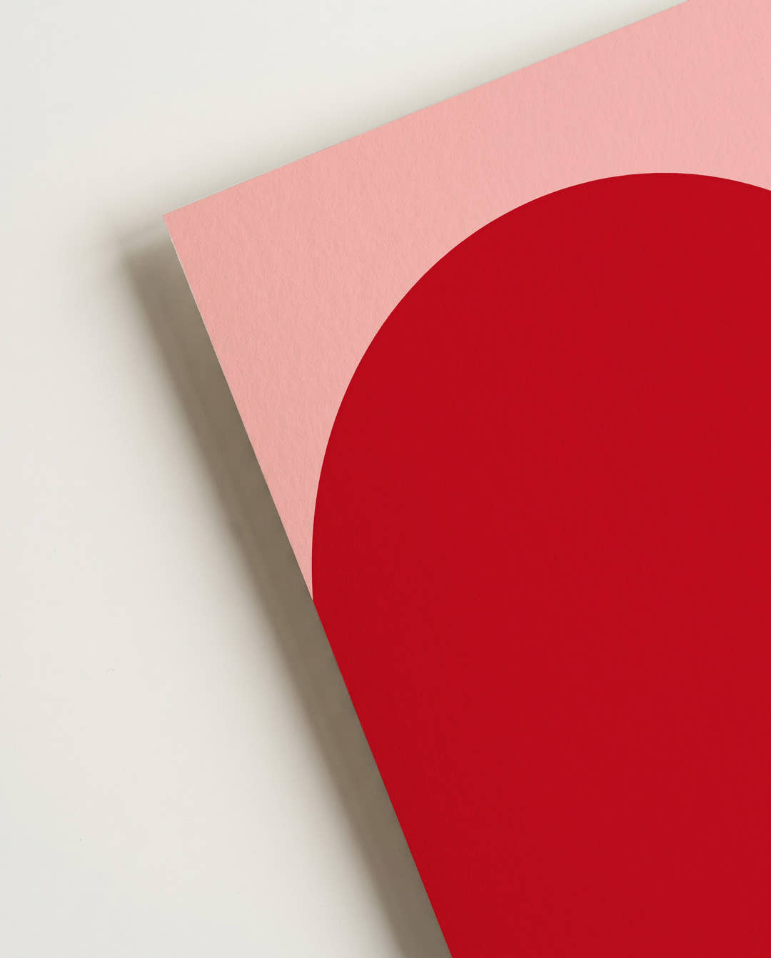 Abstraktes Herz Poster rot – Soft Drop