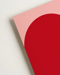 Abstraktes Herz Poster rot – Soft Drop