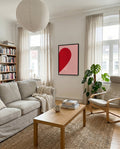 Abstraktes Herz Poster rot – Soft Drop