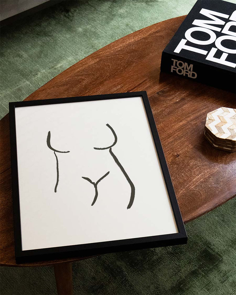 Minimalistisches Figuren Poster modern – Soft Figure