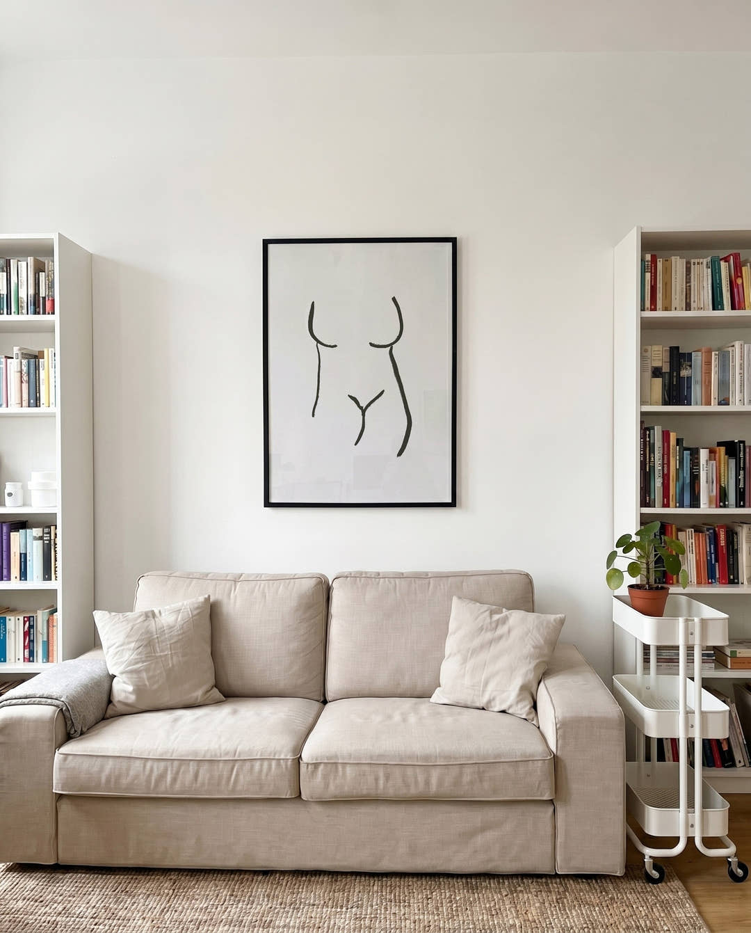 Minimalistisches Figuren Poster modern – Soft Figure