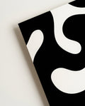Abstraktes Formen Poster Schwarz Weiß – Soft Geometry