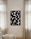 Abstraktes Formen Poster Schwarz Weiß – Soft Interlock