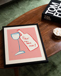 Typografie Poster modern Wein – Soft Message