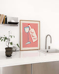 Typografie Poster modern Wein – Soft Message