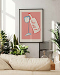 Typografie Poster modern Wein – Soft Message