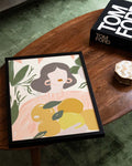 Modernes Portrait Poster Illustration – Soft Portrait