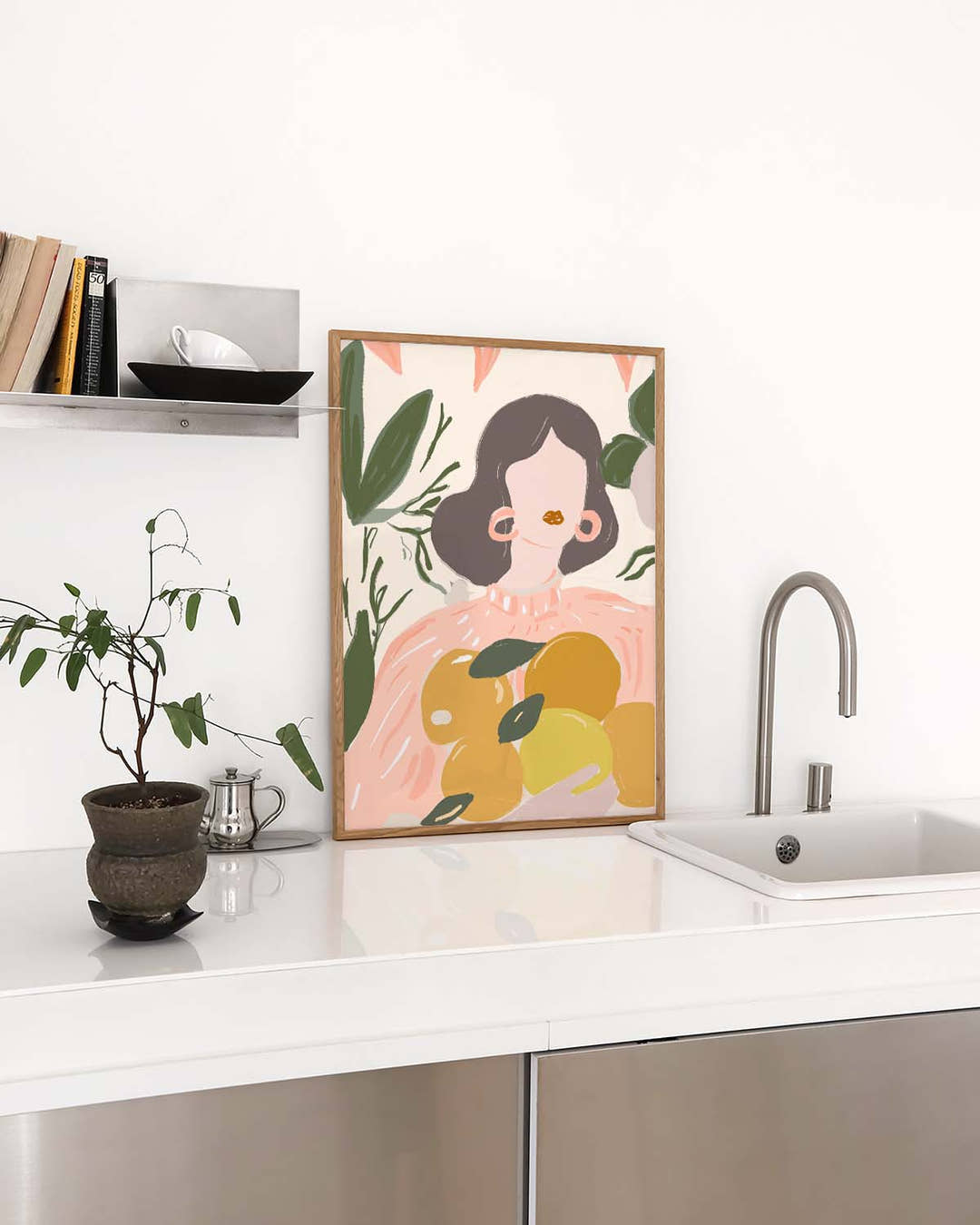 Modernes Portrait Poster Illustration – Soft Portrait