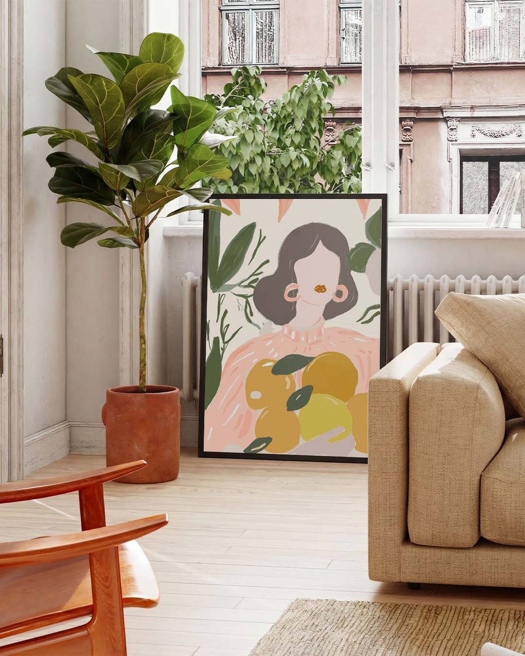 Modernes Portrait Poster Illustration – Soft Portrait