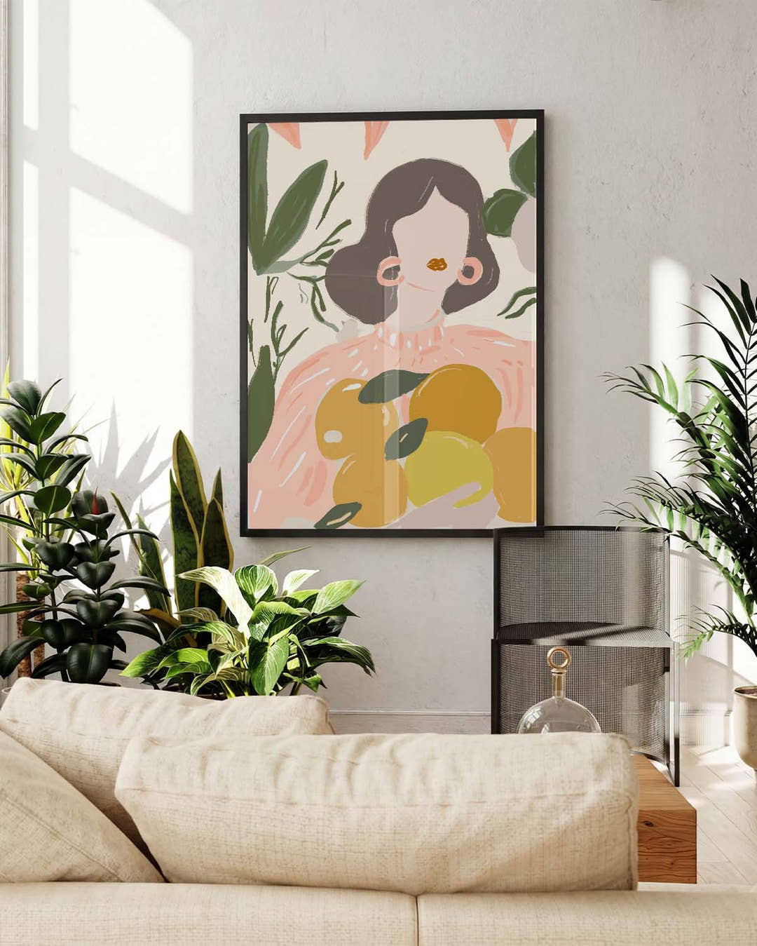 Modernes Portrait Poster Illustration – Soft Portrait