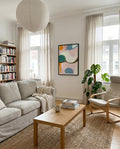 Abstraktes Farb Poster modern – Soft Shapes