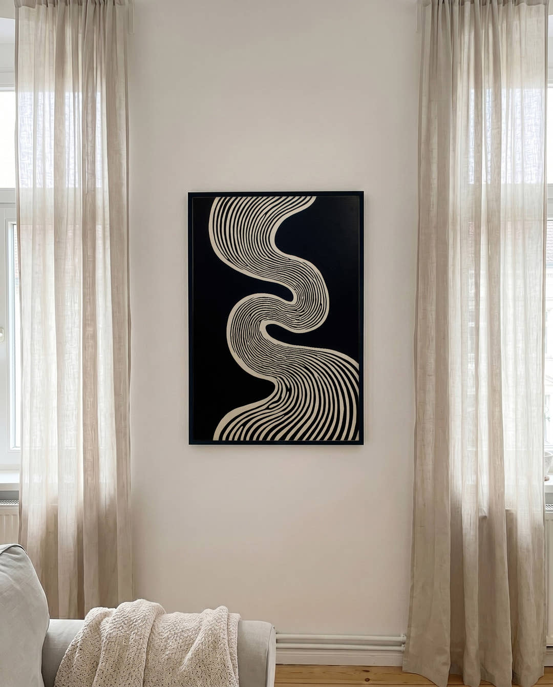 Fließendes Linien Poster modern – Soft Structure
