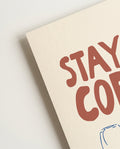 Kaffee Poster modern Typografie – Stay for Coffee
