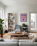 Typografie Poster modern Rosa – Staying In