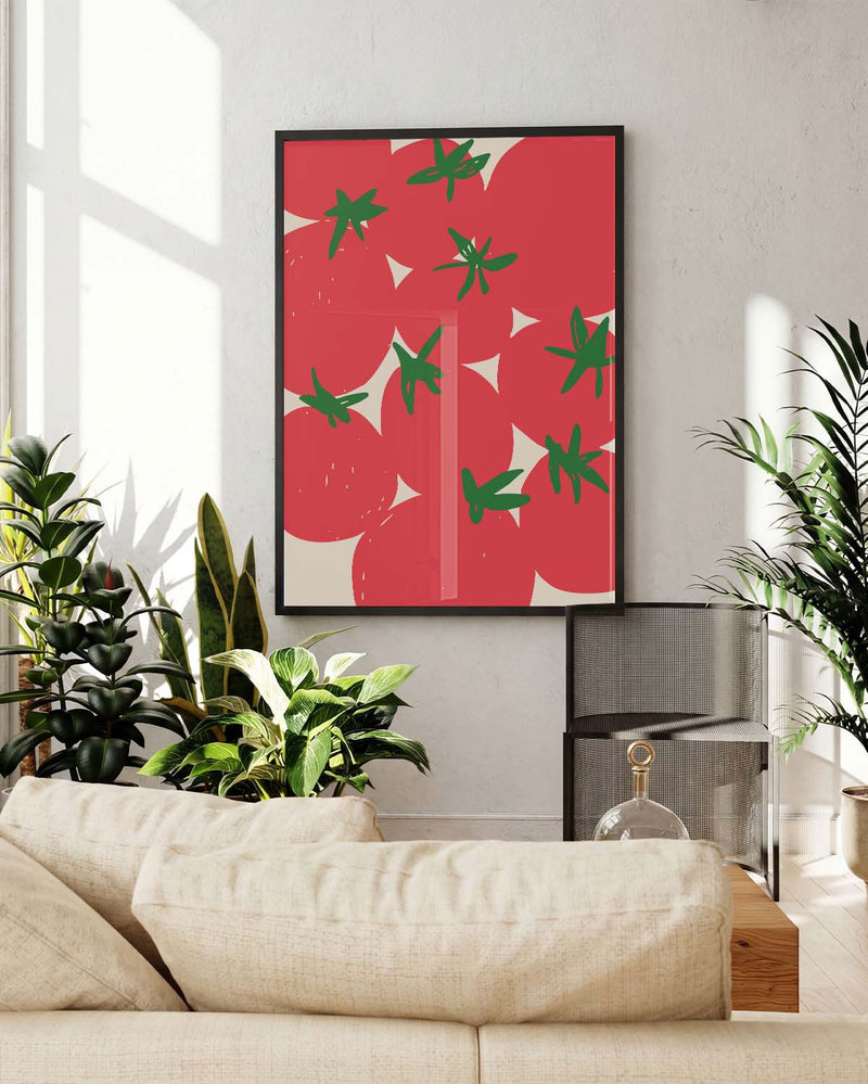 Erdbeer Muster Poster modern – Strawberry Pattern