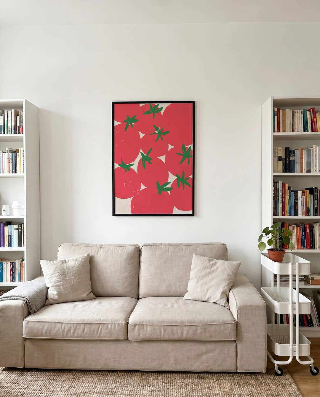 Erdbeer Muster Poster modern – Strawberry Pattern