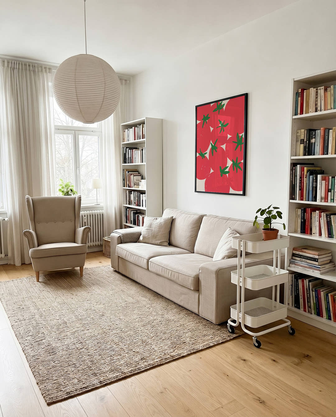 Erdbeer Muster Poster modern – Strawberry Pattern