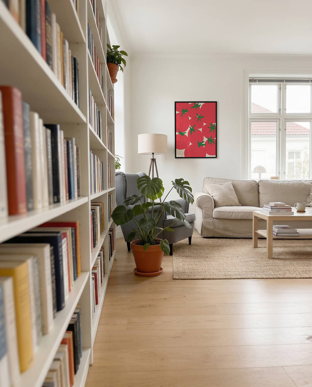Erdbeer Muster Poster modern – Strawberry Pattern