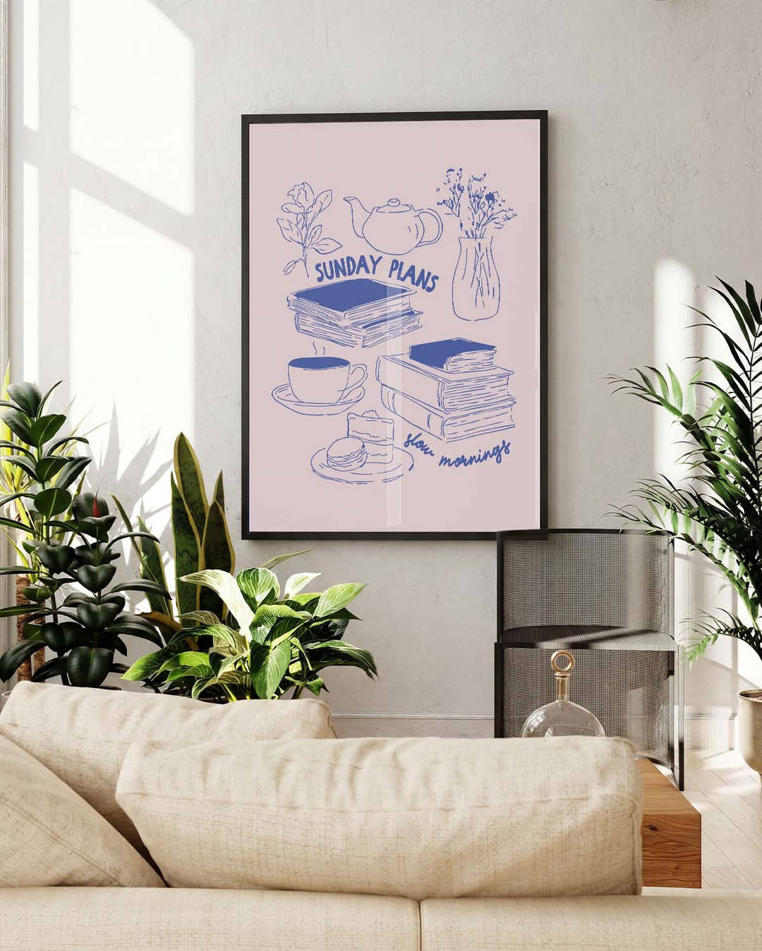 Typografie Poster modern Küche – Sunday Plans