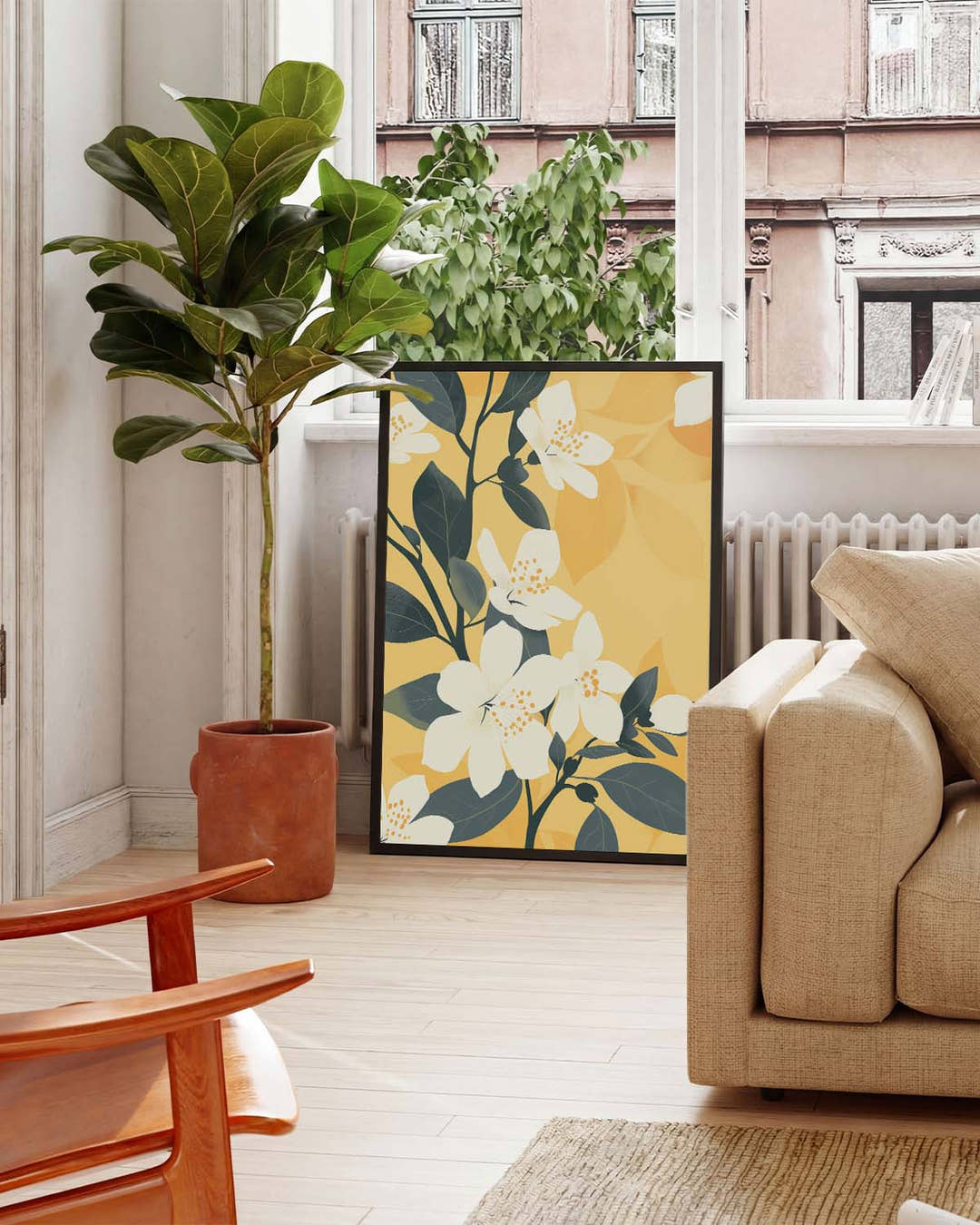Florales Sommer Poster modern – Sunlit Blooms
