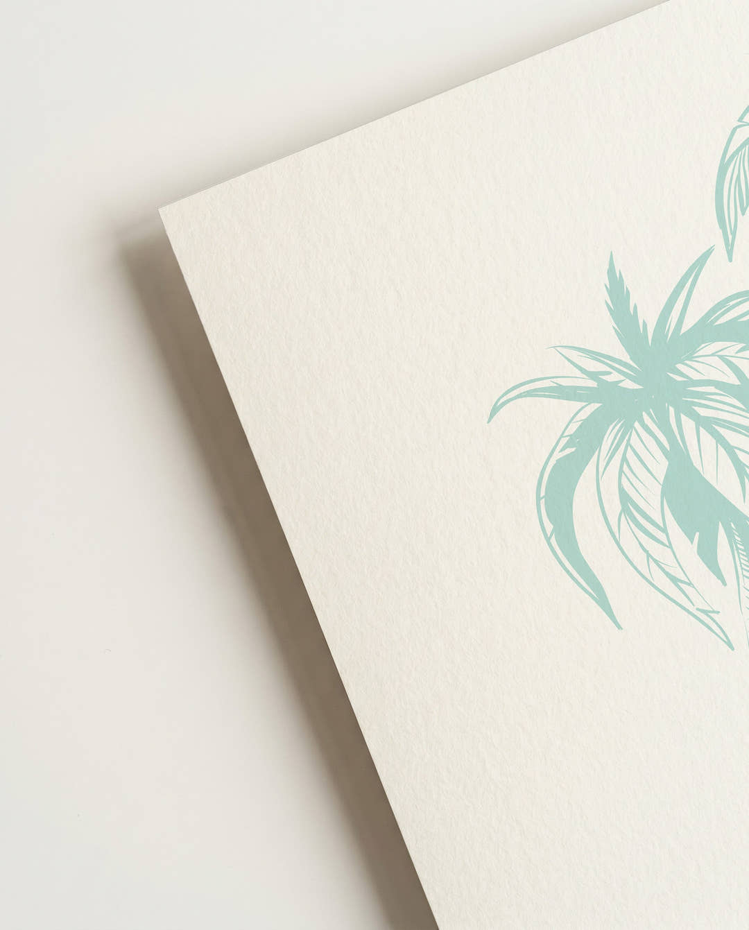 Palmen &amp; Surfbrett Illustration Poster – Surf Palms