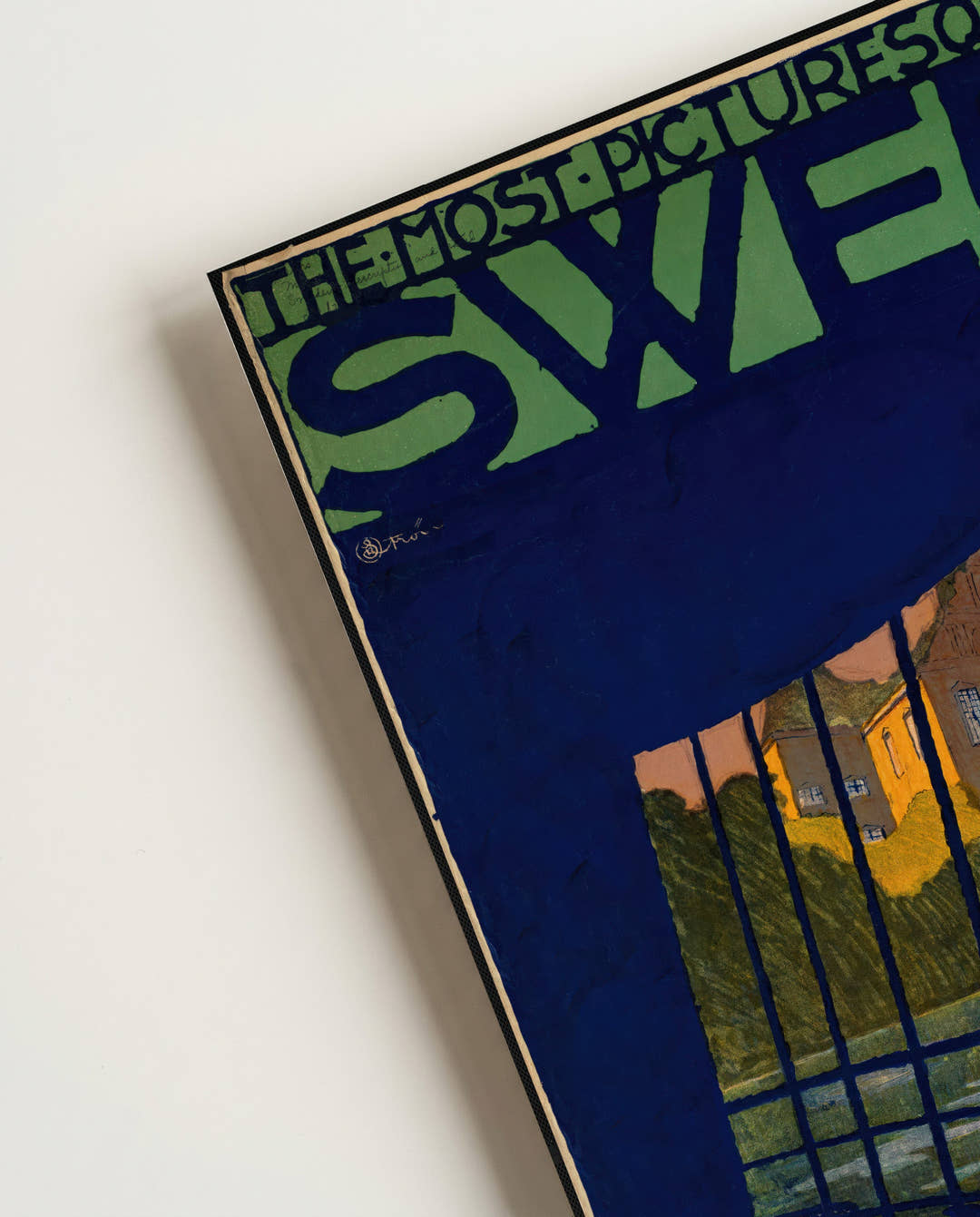Vintage Schweden Poster mit Göta Kanal – Sweden Gotakanal