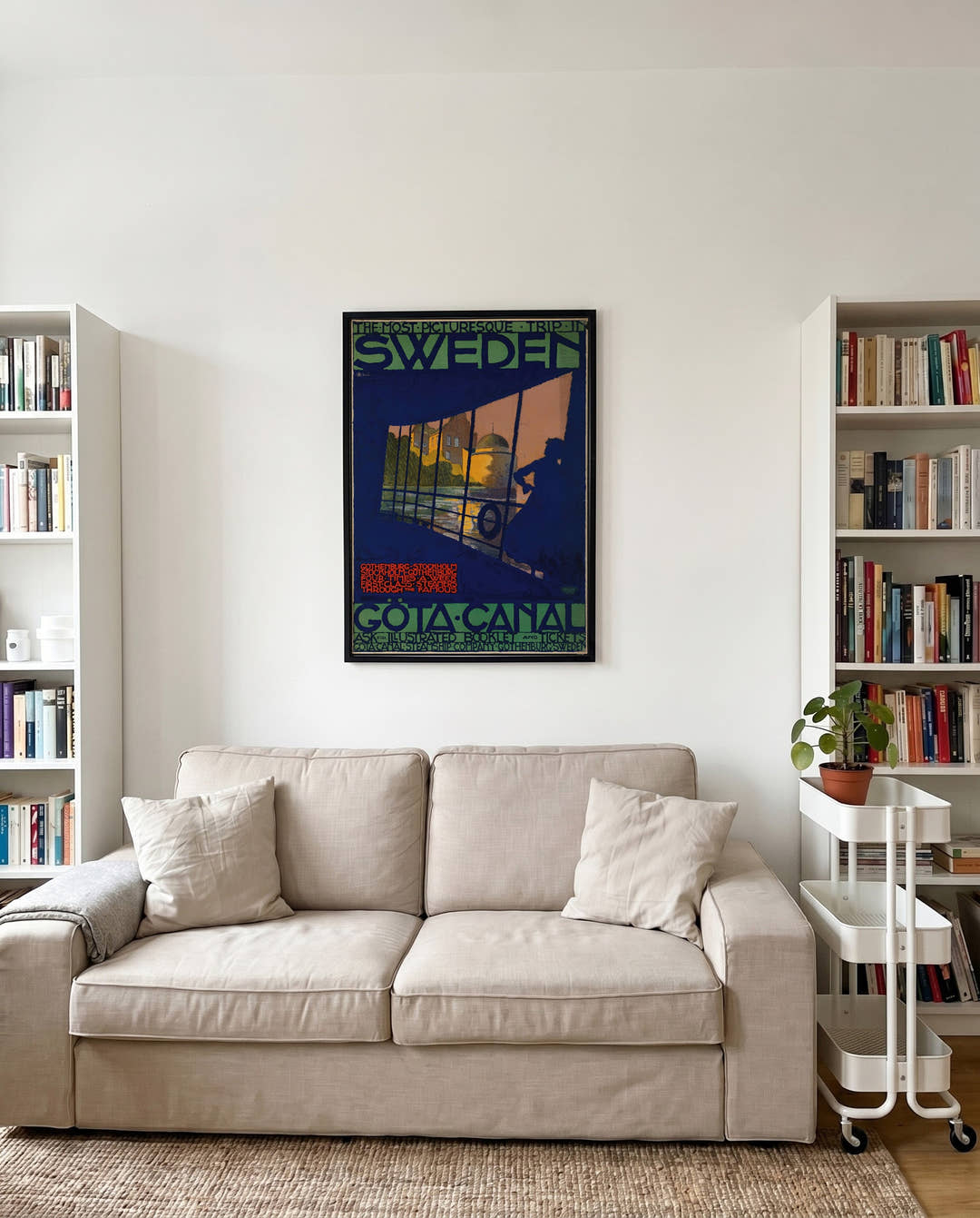 Vintage Schweden Poster mit Göta Kanal – Sweden Gotakanal