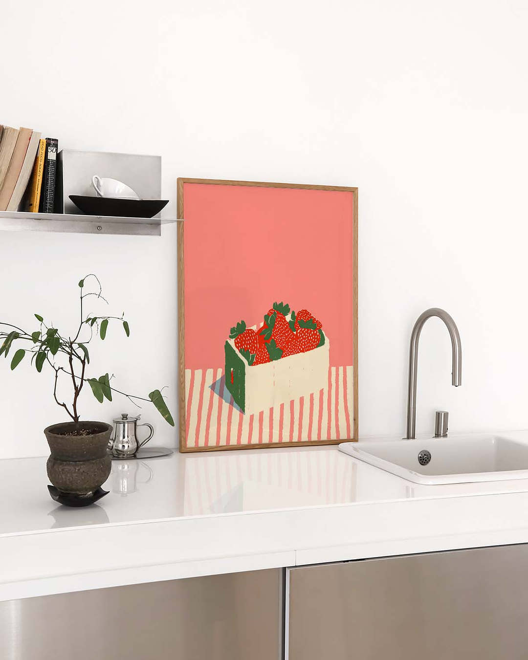 Erdbeer Poster modern – Sweet Strawberries