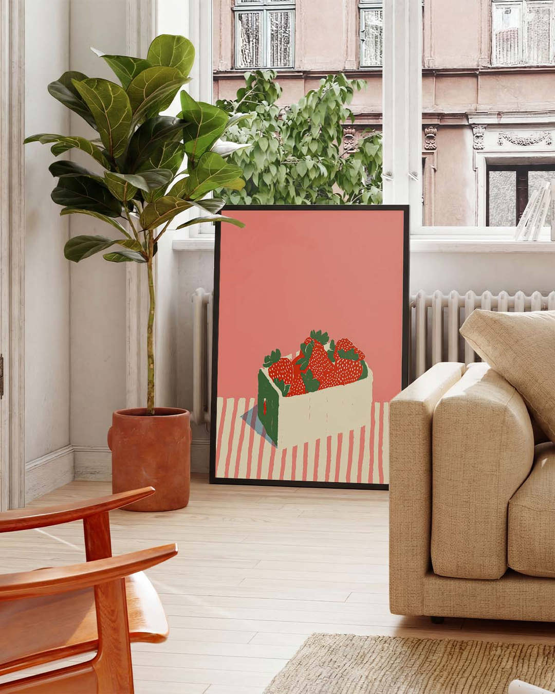 Erdbeer Poster modern – Sweet Strawberries