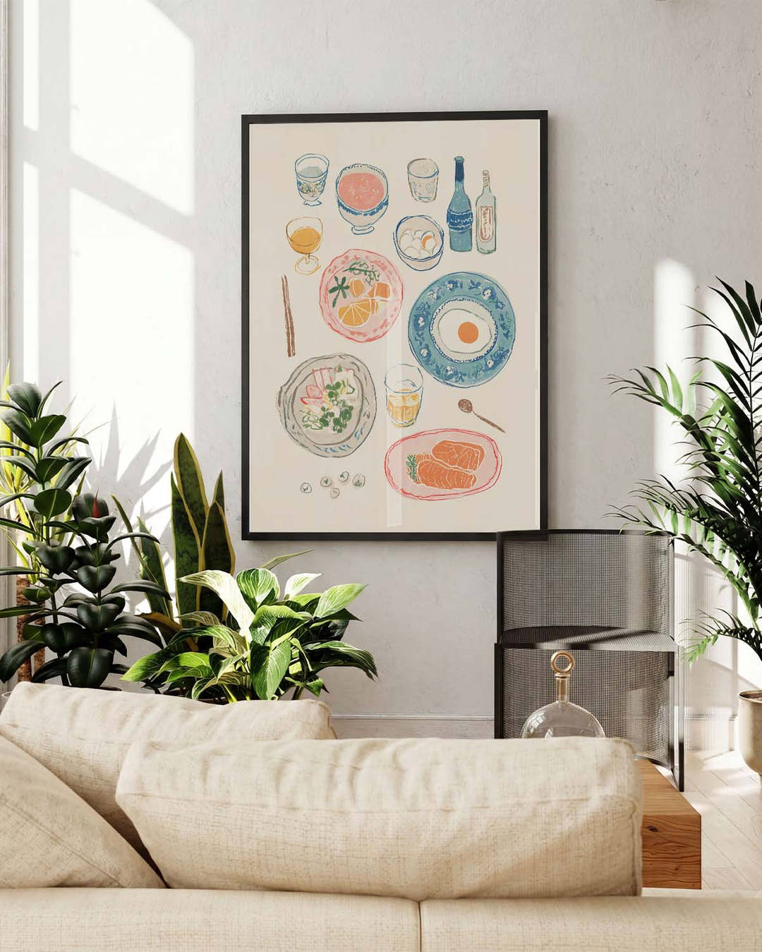 Stillleben Poster modern – Tabletop Delight