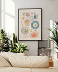 Stillleben Poster modern – Tabletop Delight