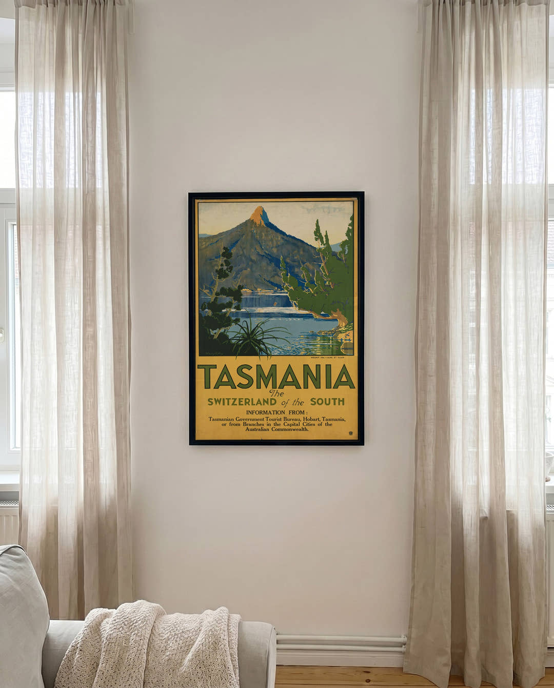 Vintage Tasmanien Poster – Tasmania Alpine Reflection