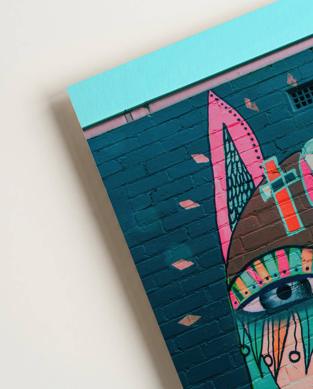 Buntes Urban Graffiti Portrait Poster – Urban Face Totem