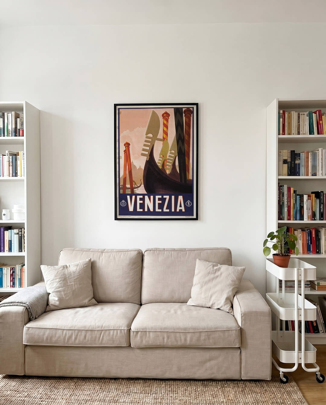 Vintage Venedig Poster – Venezia Gondola