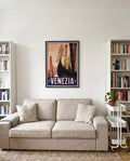 Vintage Venedig Poster – Venezia Gondola