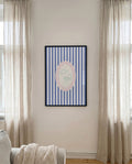 Vintage Strandstuhl Illustration Poster – Retro Beach Chair Design