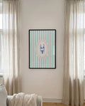 Vintage Badeanzug Illustration Poster – Klassisches Swimwear Design