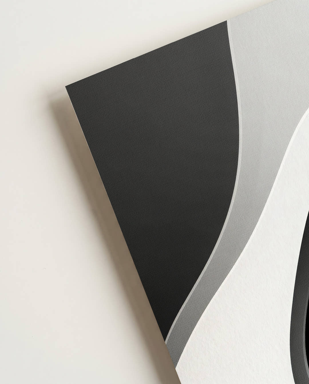 Minimalistisches Kontrast Poster Schwarz Weiß – Visual Density