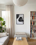 Minimalistisches Kontrast Poster Schwarz Weiß – Visual Density