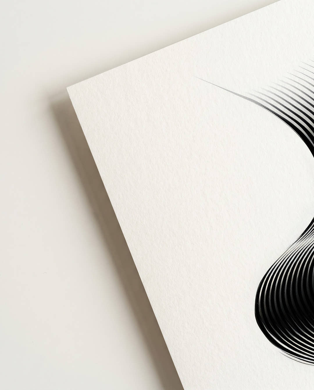 Abstraktes Linien Poster modern – Visual Depth