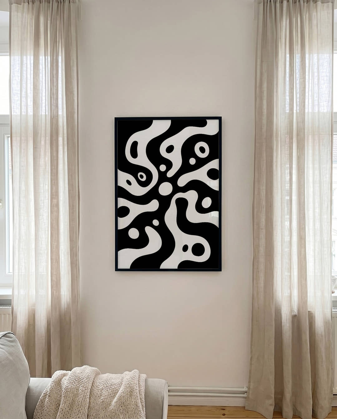 Organisches Muster Poster modern – Visual Echo